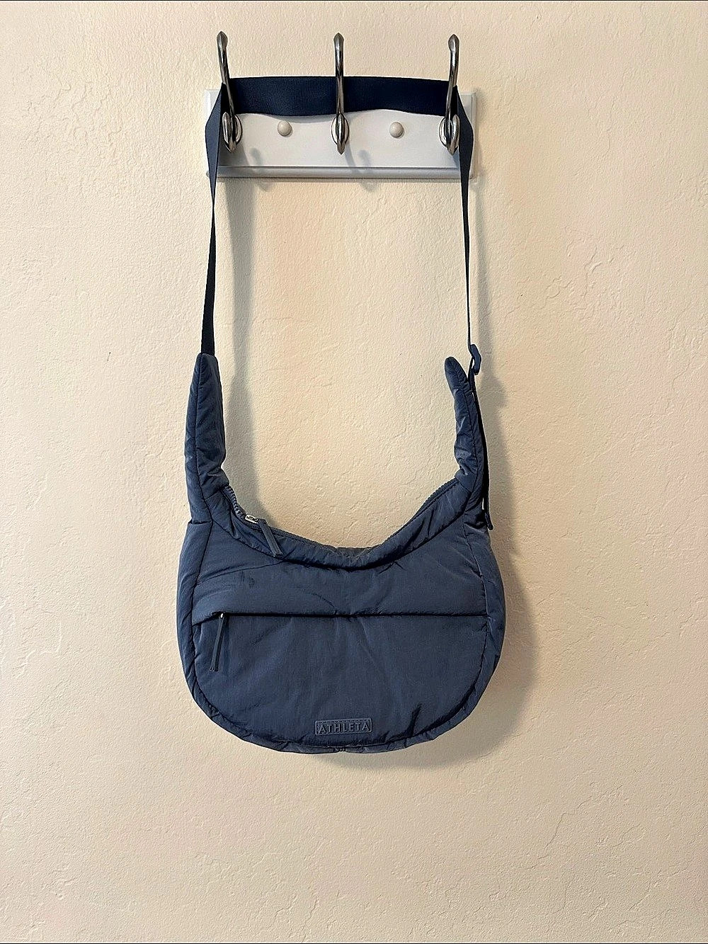 Athleta All About Crossbody Hobo Bag Blue